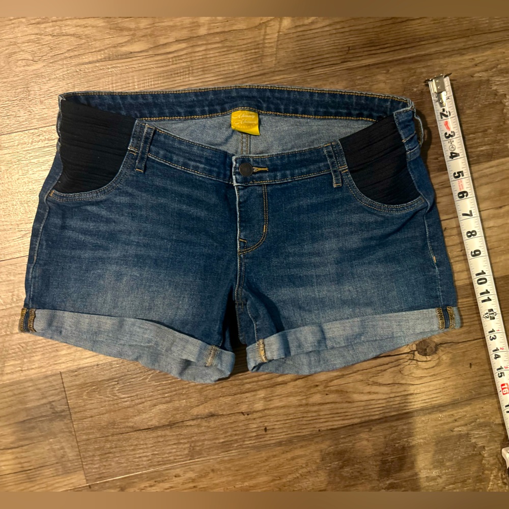 Maternity Jean Shorts Old Navy Dark Blue Denim